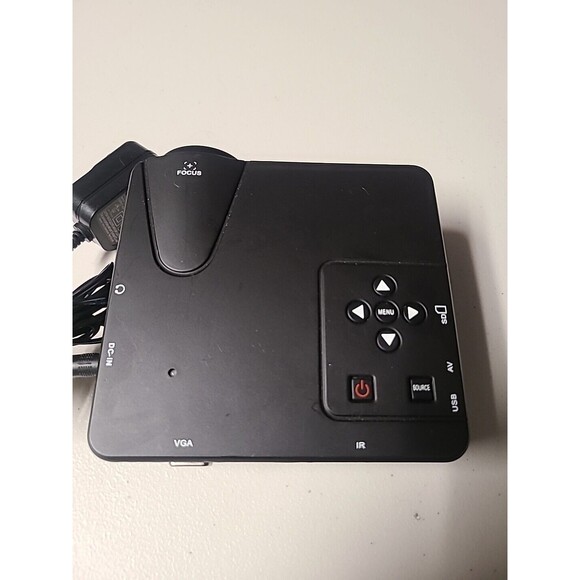 Mini Projector H80 LED Orthographic Projection 80Lumen 1080P Needs Power Plug - Picture 2 of 7